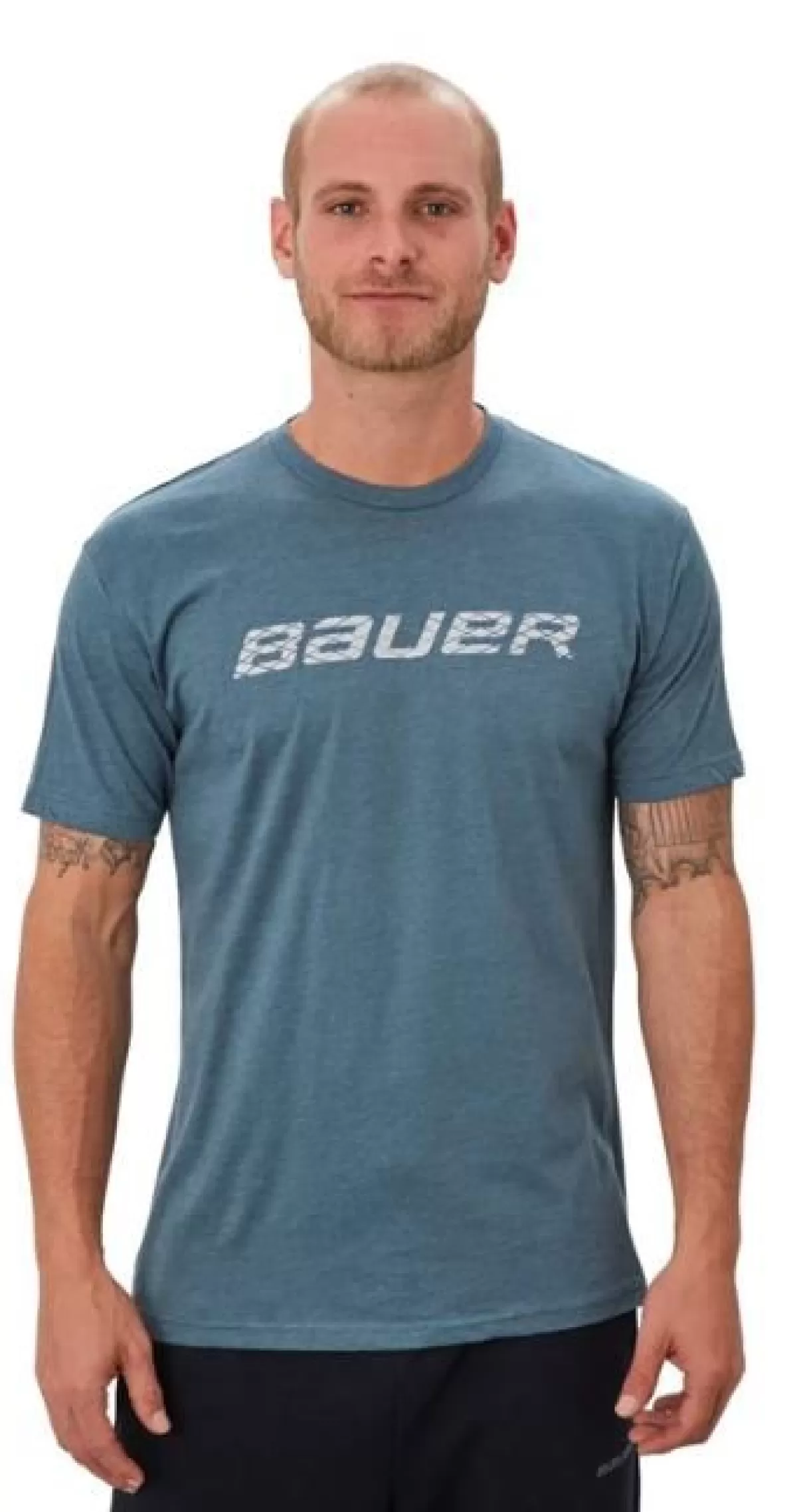 Graphic Ss Crew Sr Indigo Blue>BAUER Shop