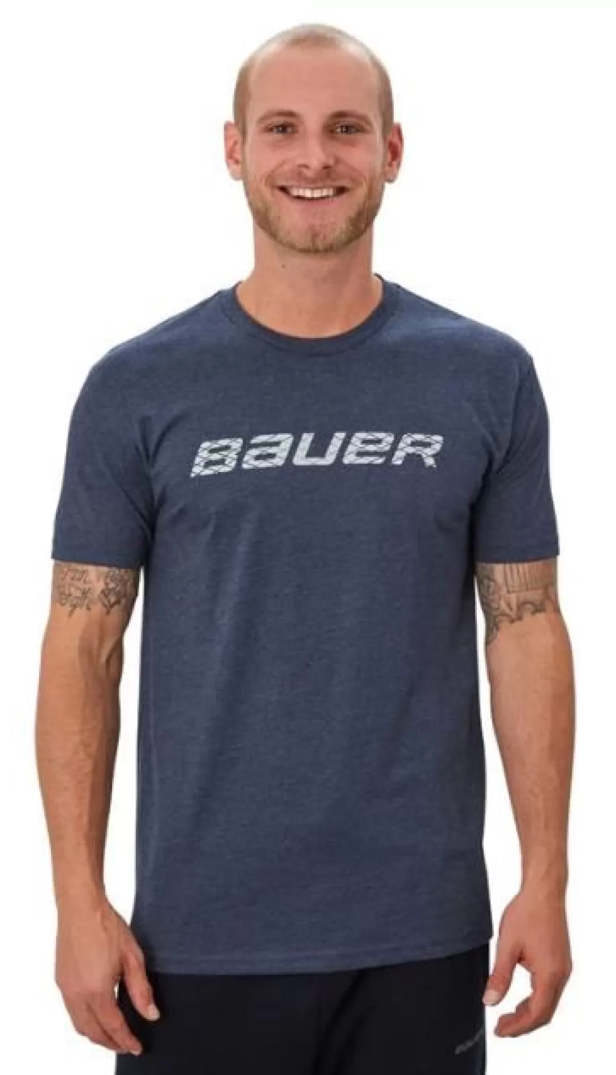 Graphic Ss Crew Sr Navy>BAUER Fashion