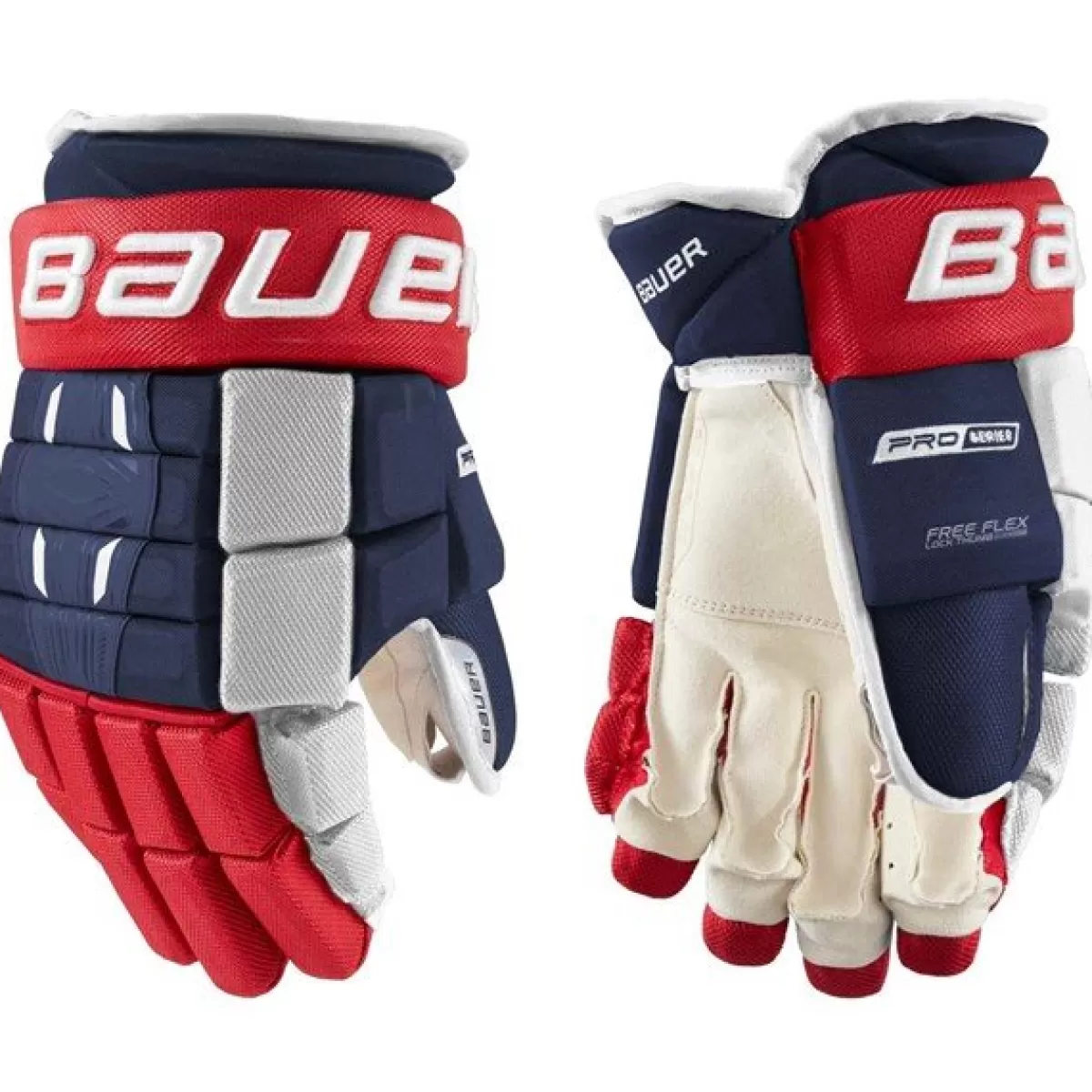 BAUER Hockeyhandskar Bauer> Handske Pro Series Int Navy/Red/White