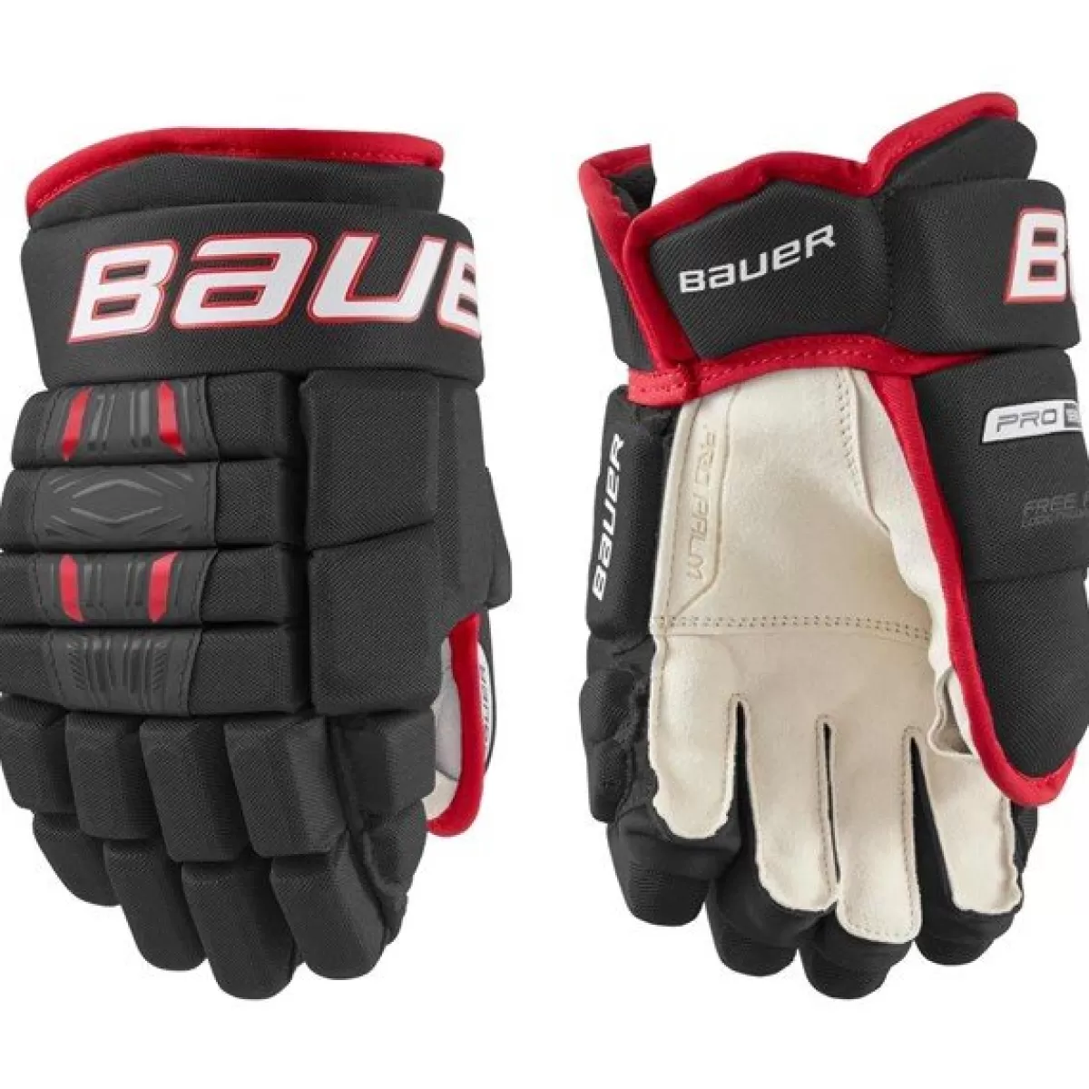 BAUER Hockeyhandskar Bauer> Handske Pro Series Jr Black/Red