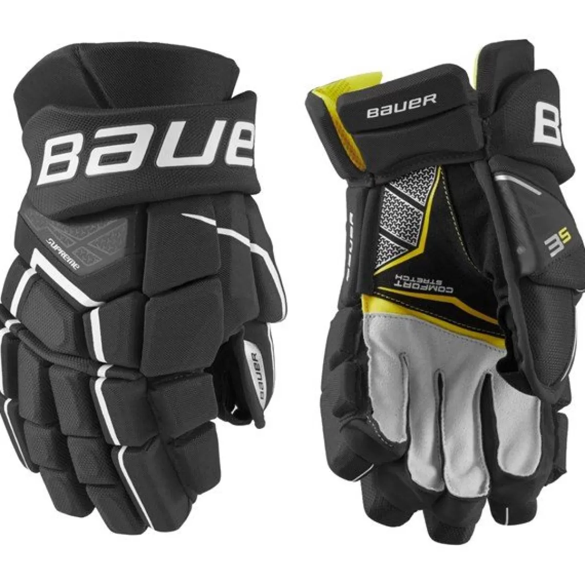 BAUER Hockeyhandskar Bauer> Handske Supreme 3S Int Black/White