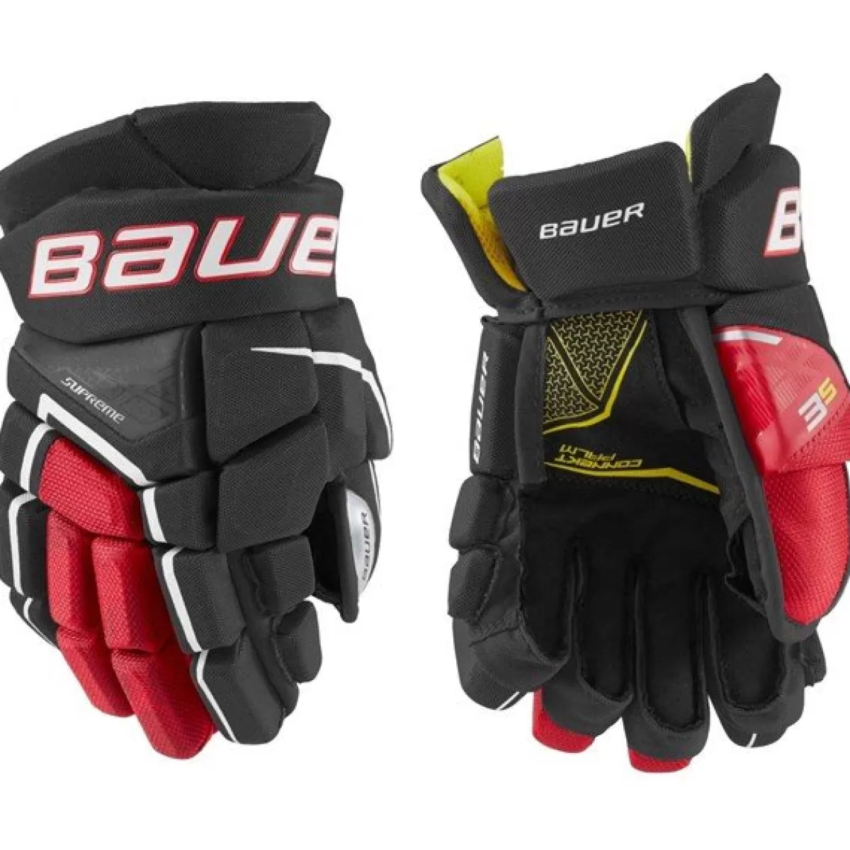 BAUER Hockeyhandskar Bauer> Handske Supreme 3S Jr Black/Red