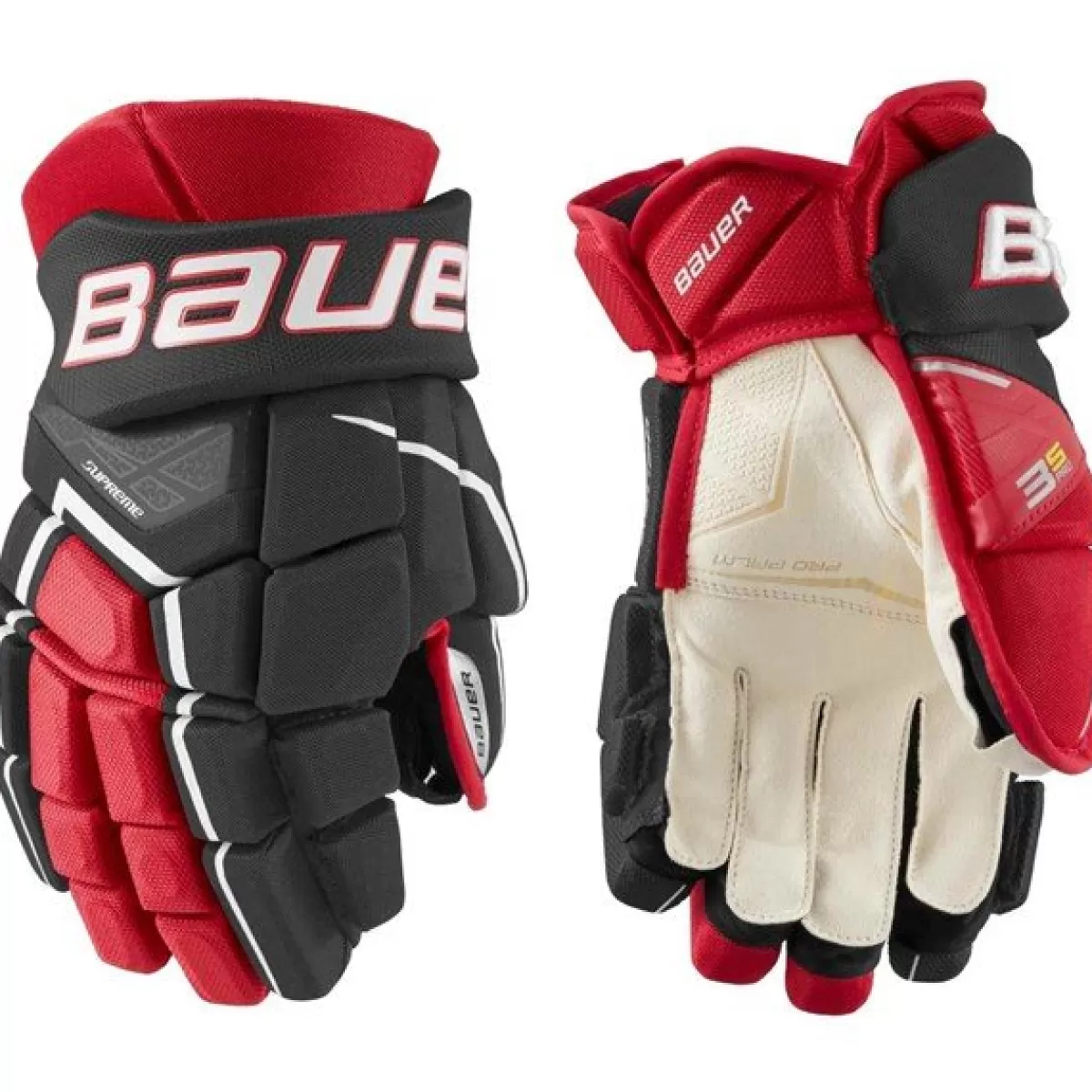 BAUER Hockeyhandskar Bauer> Handske Supreme 3S Pro Int Black/Red