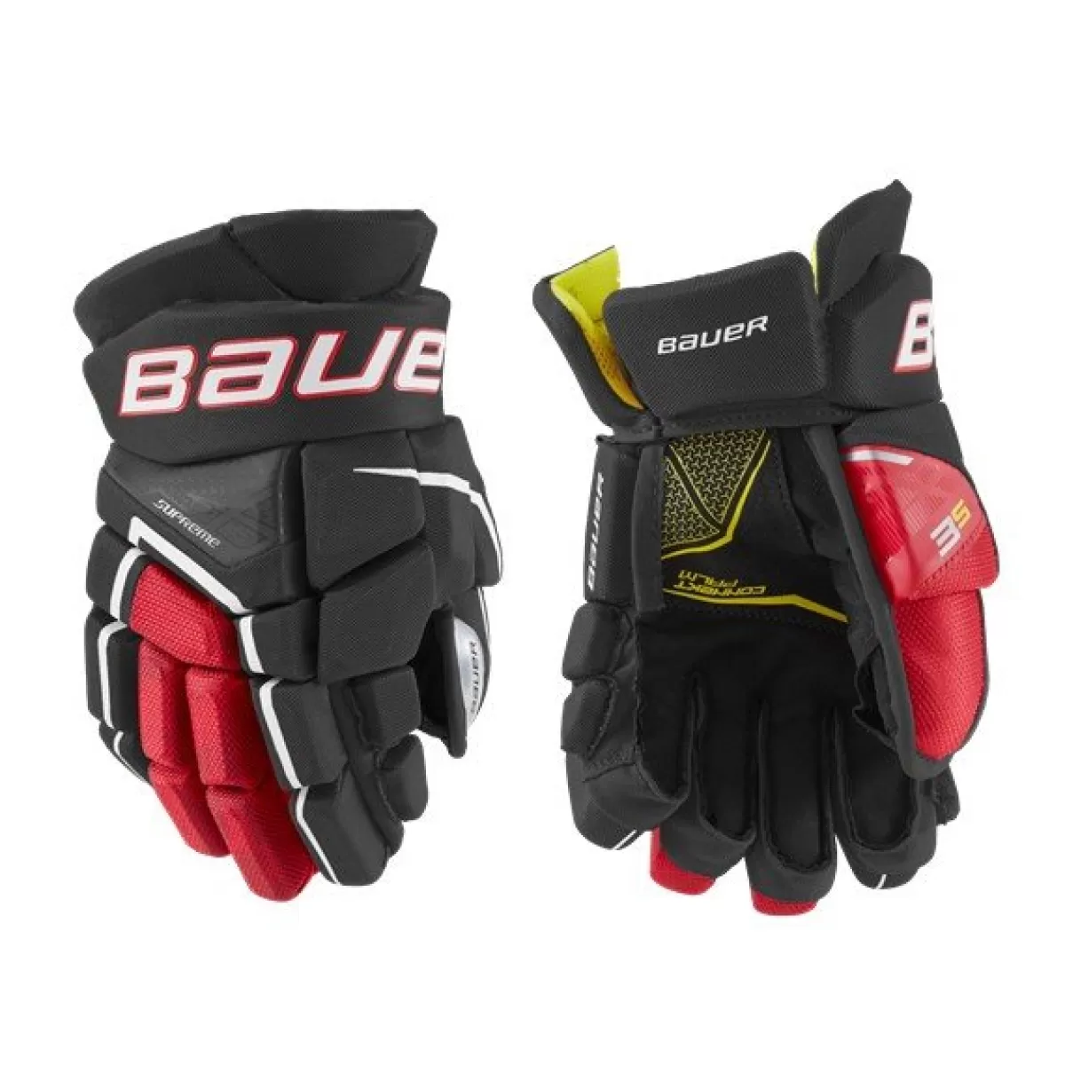 BAUER Hockeyhandskar Bauer> Handske Supreme 3S Sr Black/Red