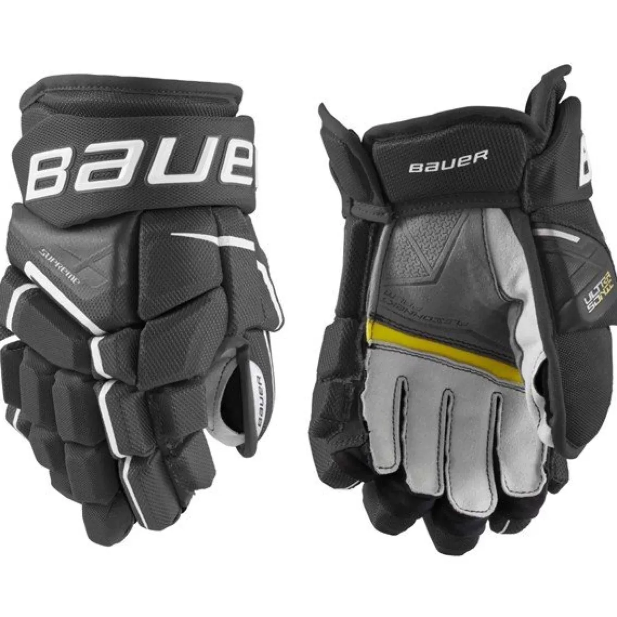 BAUER Hockeyhandskar Bauer> Handske Supreme Ultrasonic Jr Black/White