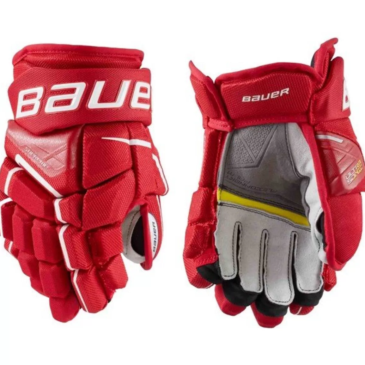 BAUER Hockeyhandskar Bauer> Handske Supreme Ultrasonic Jr Red