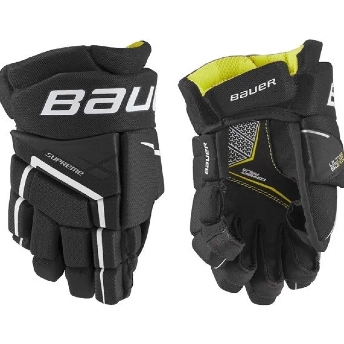 BAUER Hockeyhandskar Bauer> Handske Supreme Ultrasonic Yth Black