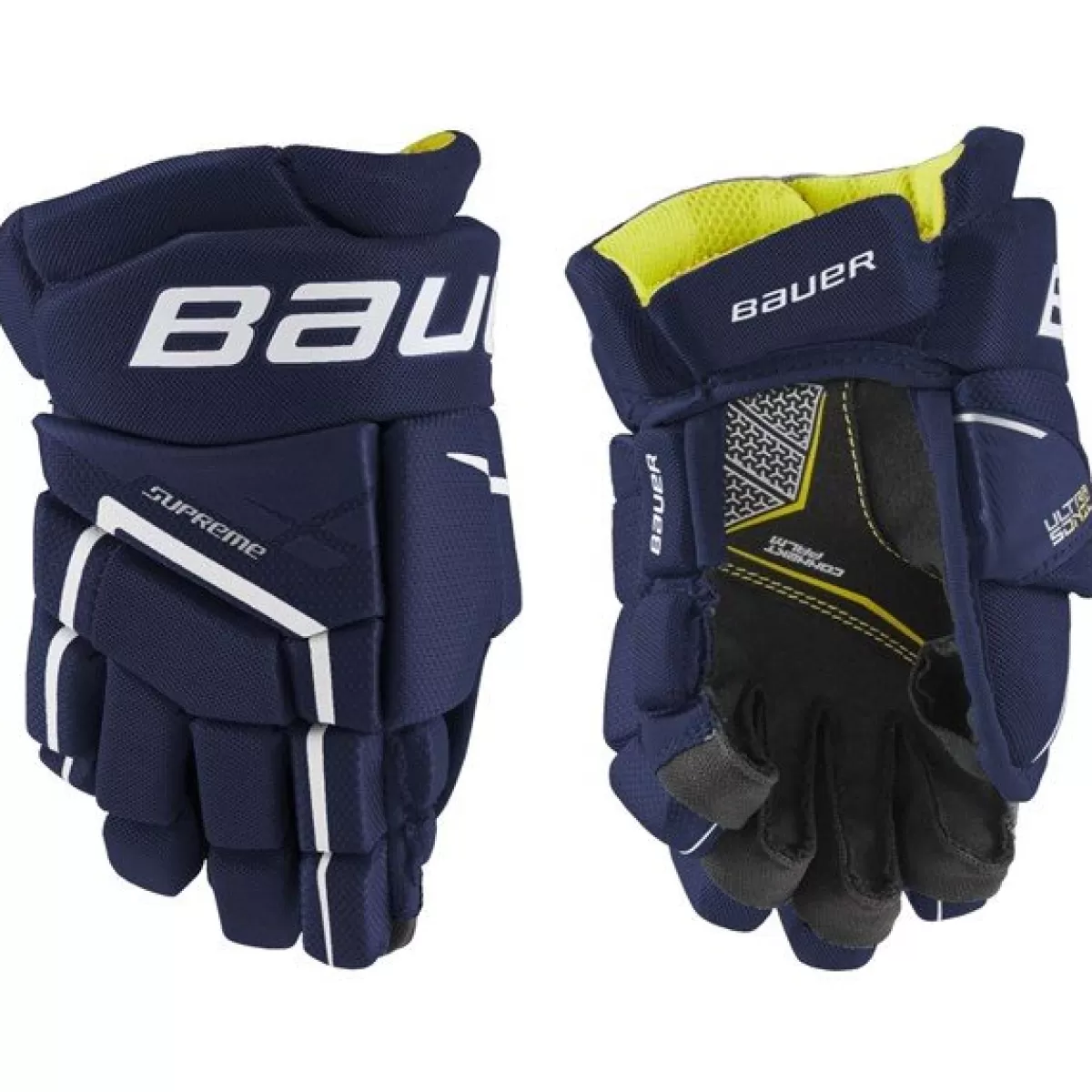 BAUER Hockeyhandskar Bauer> Handske Supreme Ultrasonic Yth Navy