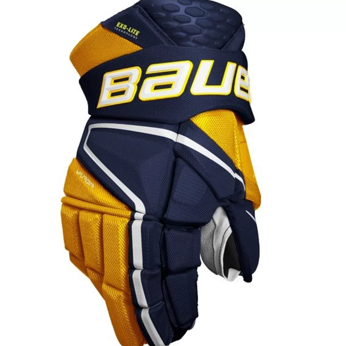 BAUER Hockeyhandskar Bauer> Handske Vapor Hyperlite Int Navy/Gold