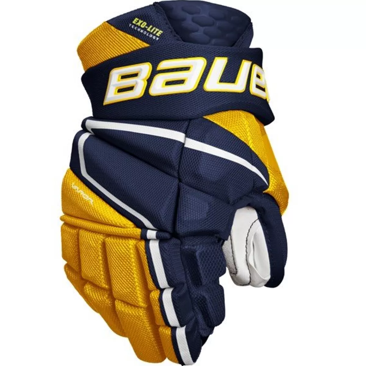 BAUER Hockeyhandskar Bauer> Handske Vapor Hyperlite Jr Navy/Gold