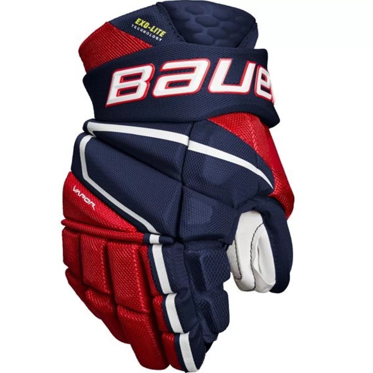 BAUER Hockeyhandskar Bauer> Handske Vapor Hyperlite Jr Navy/Red/White