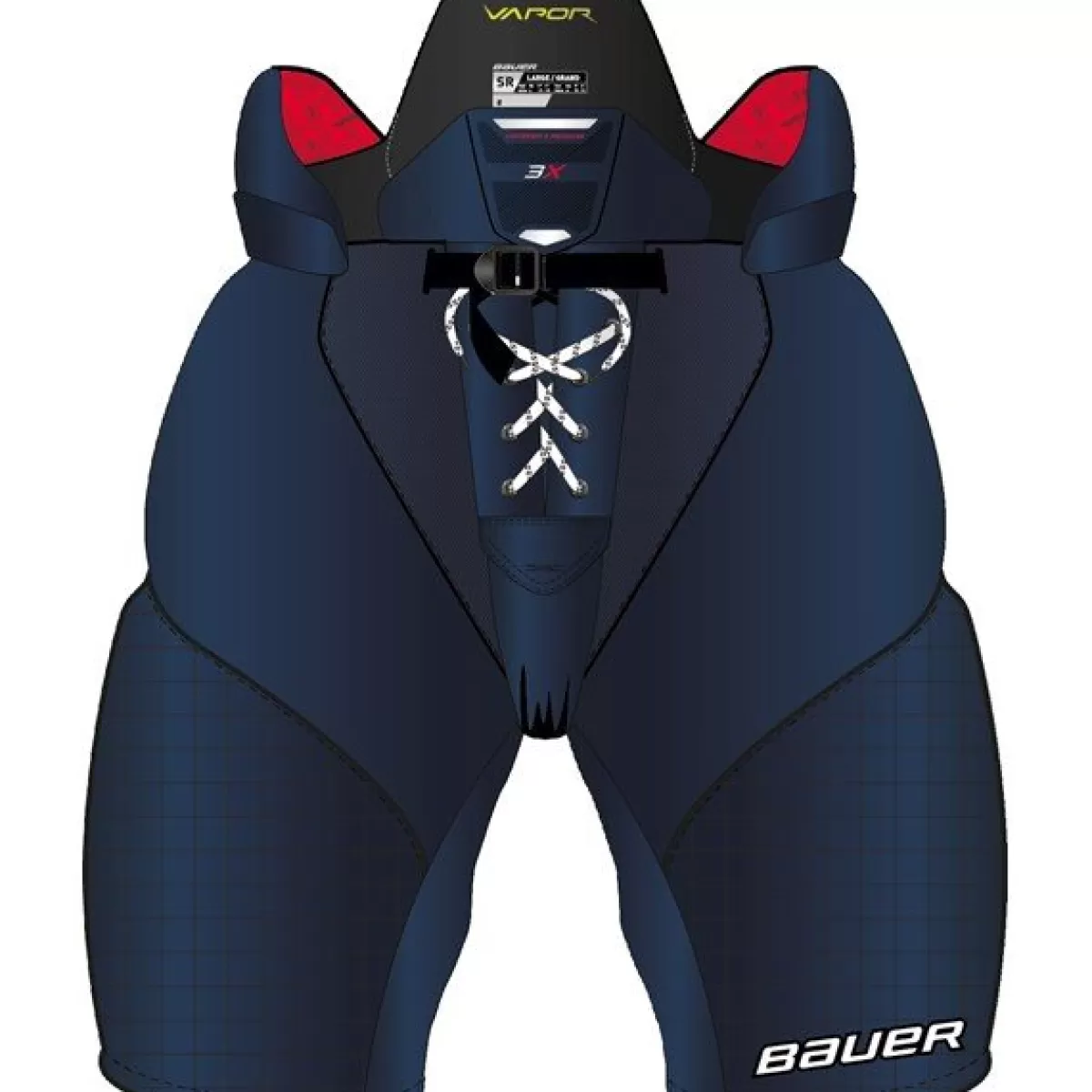 BAUER Hockeybyxor Senior> Hockeybyxa Vapor 3X Sr Navy