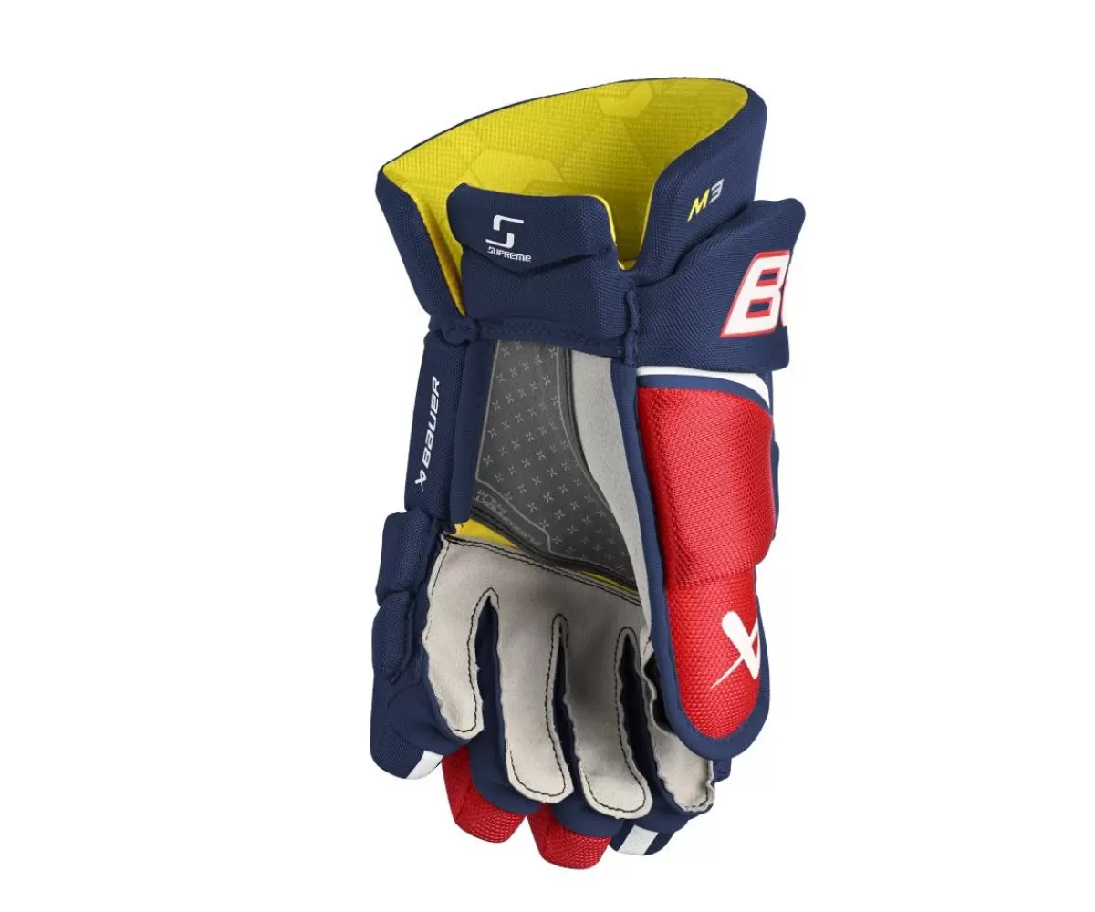 BAUER Hockeyhandskar Intermediate> Hockeyhandskar Supreme M3 Int Navy/Red/White