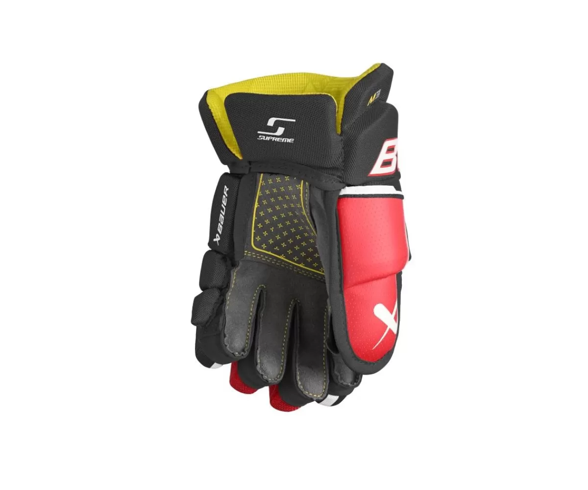 BAUER Hockeyhandskar Junior> Hockeyhandskar Supreme M3 Jr Black/Red