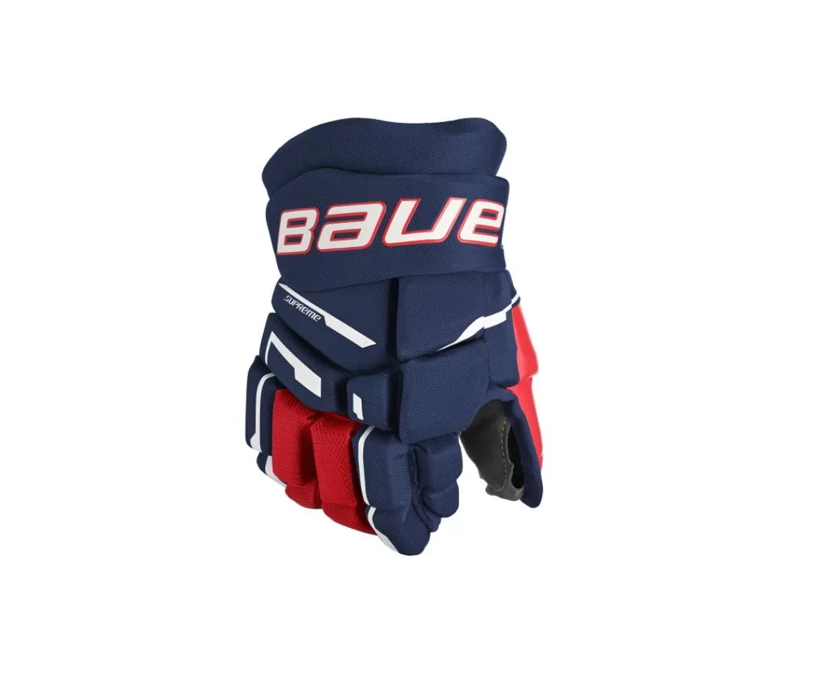 BAUER Hockeyhandskar Junior> Hockeyhandskar Supreme M3 Jr Navy/Red/White