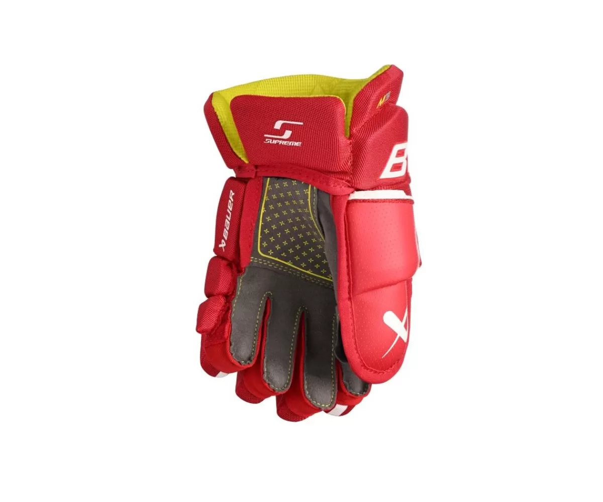 BAUER Hockeyhandskar Junior> Hockeyhandskar Supreme M3 Jr Red