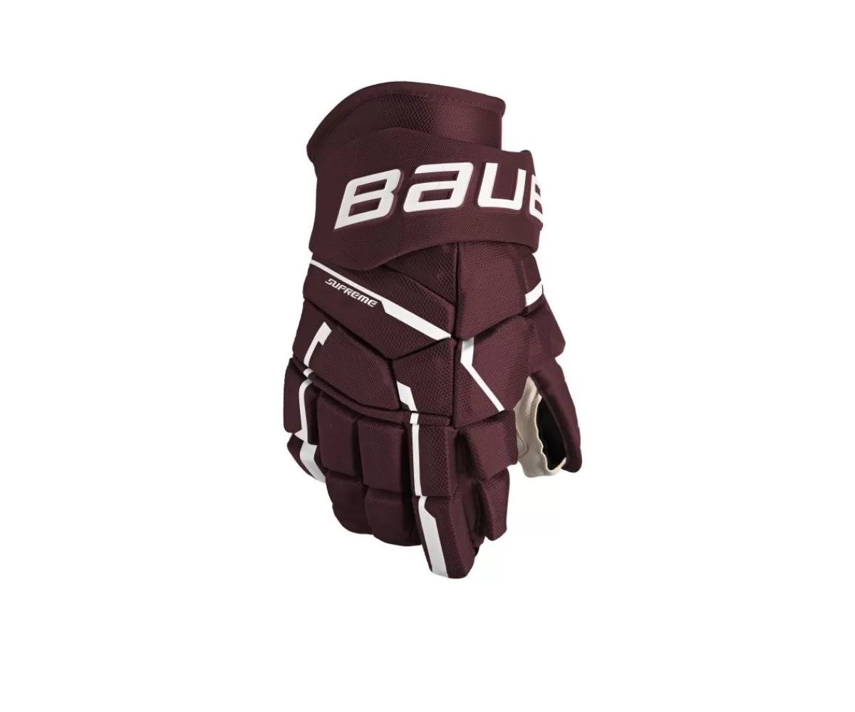 BAUER Hockeyhandskar Intermediate> Hockeyhandskar Supreme M5 Pro Int Maroon