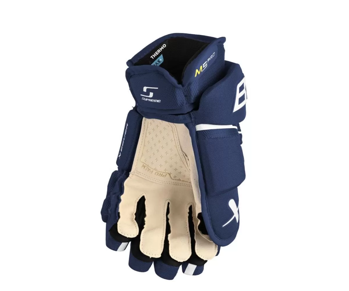 BAUER Hockeyhandskar Intermediate> Hockeyhandskar Supreme M5 Pro Int Navy