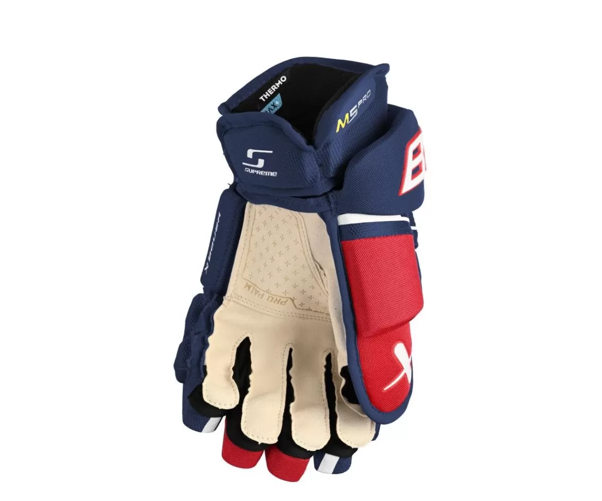 BAUER Hockeyhandskar Intermediate> Hockeyhandskar Supreme M5 Pro Int Navy/Red/White