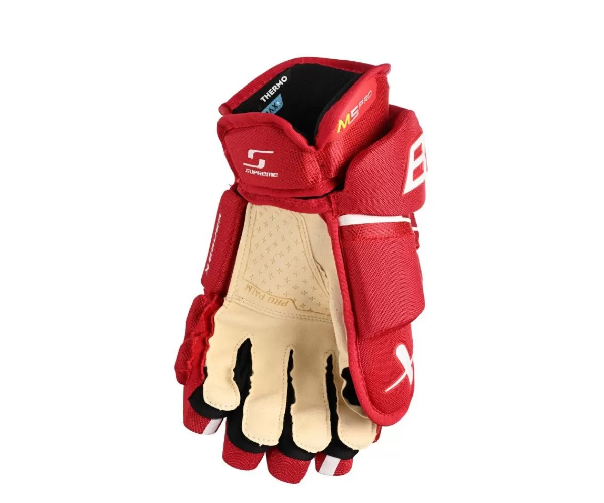 BAUER Hockeyhandskar Intermediate> Hockeyhandskar Supreme M5 Pro Int Red