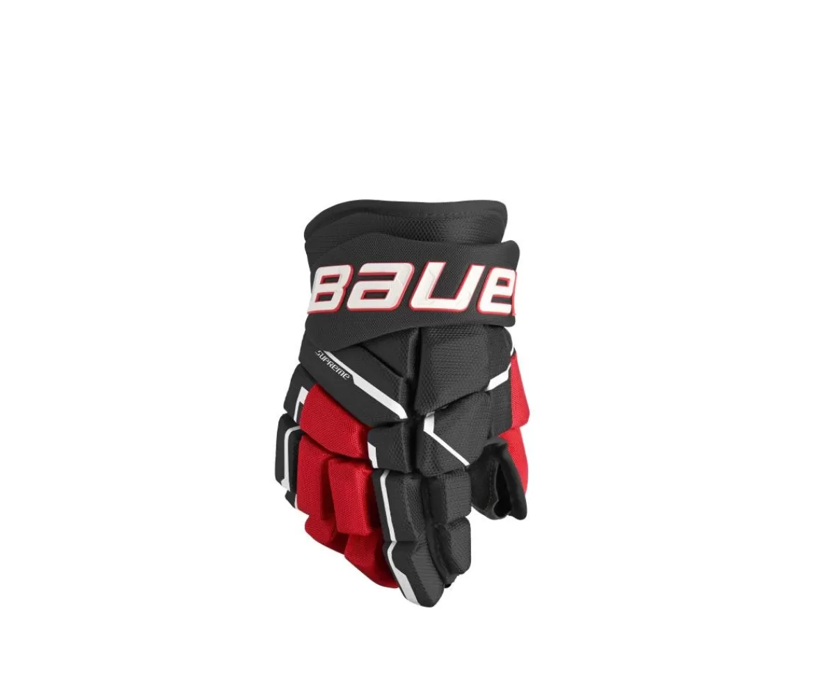 BAUER Hockeyhandskar Junior> Hockeyhandskar Supreme M5 Pro Jr Black/Red