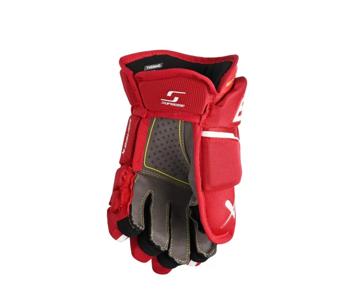 BAUER Hockeyhandskar Junior> Hockeyhandskar Supreme M5 Pro Jr Red