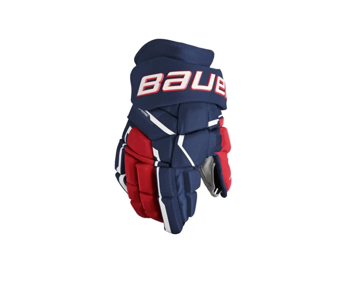 BAUER Hockeyhandskar Intermediate> Hockeyhandskar Supreme Mach Int Navy/Red/White