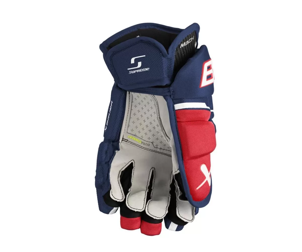 BAUER Hockeyhandskar Intermediate> Hockeyhandskar Supreme Mach Int Navy/Red/White