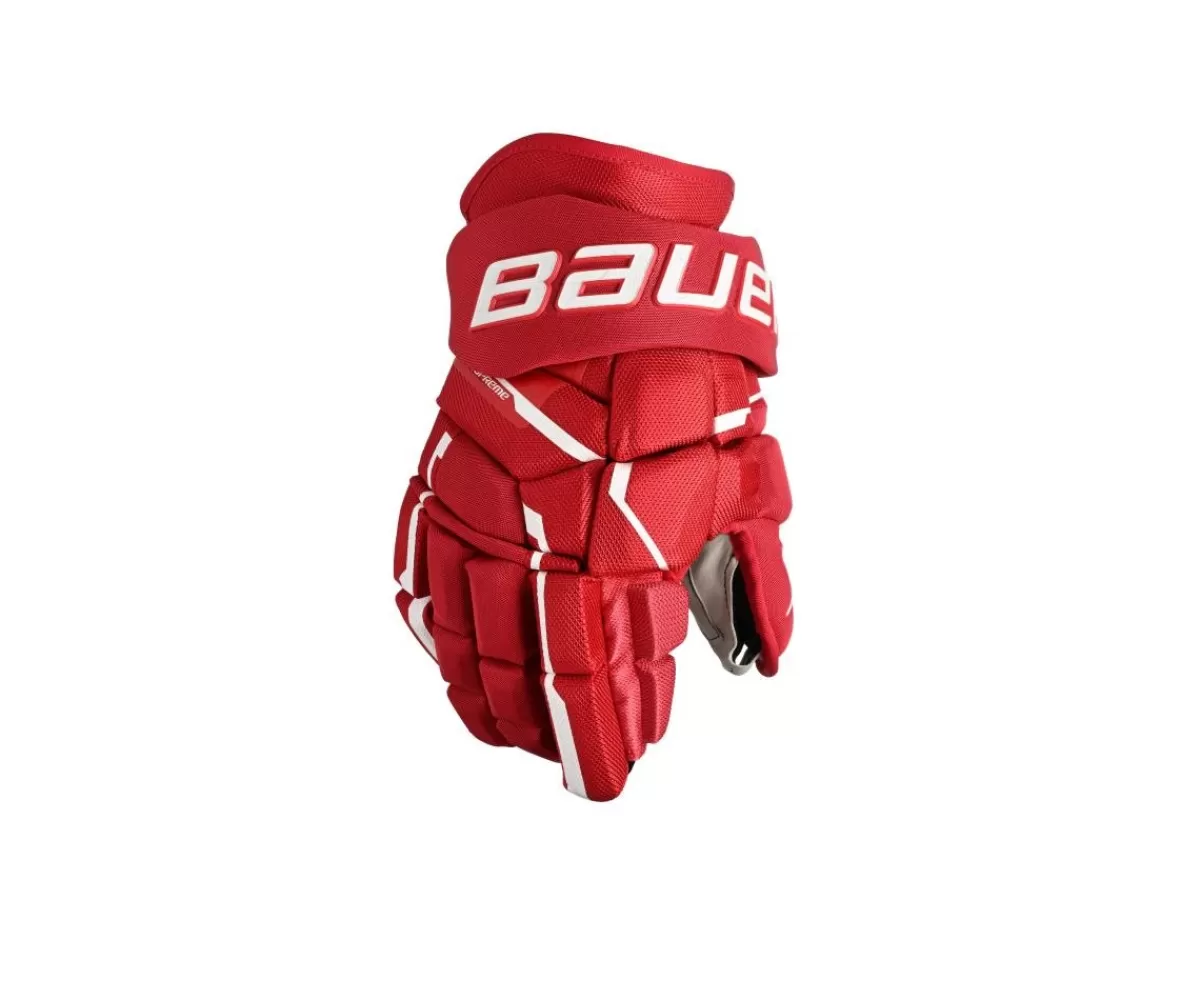 BAUER Hockeyhandskar Intermediate> Hockeyhandskar Supreme Mach Int Red