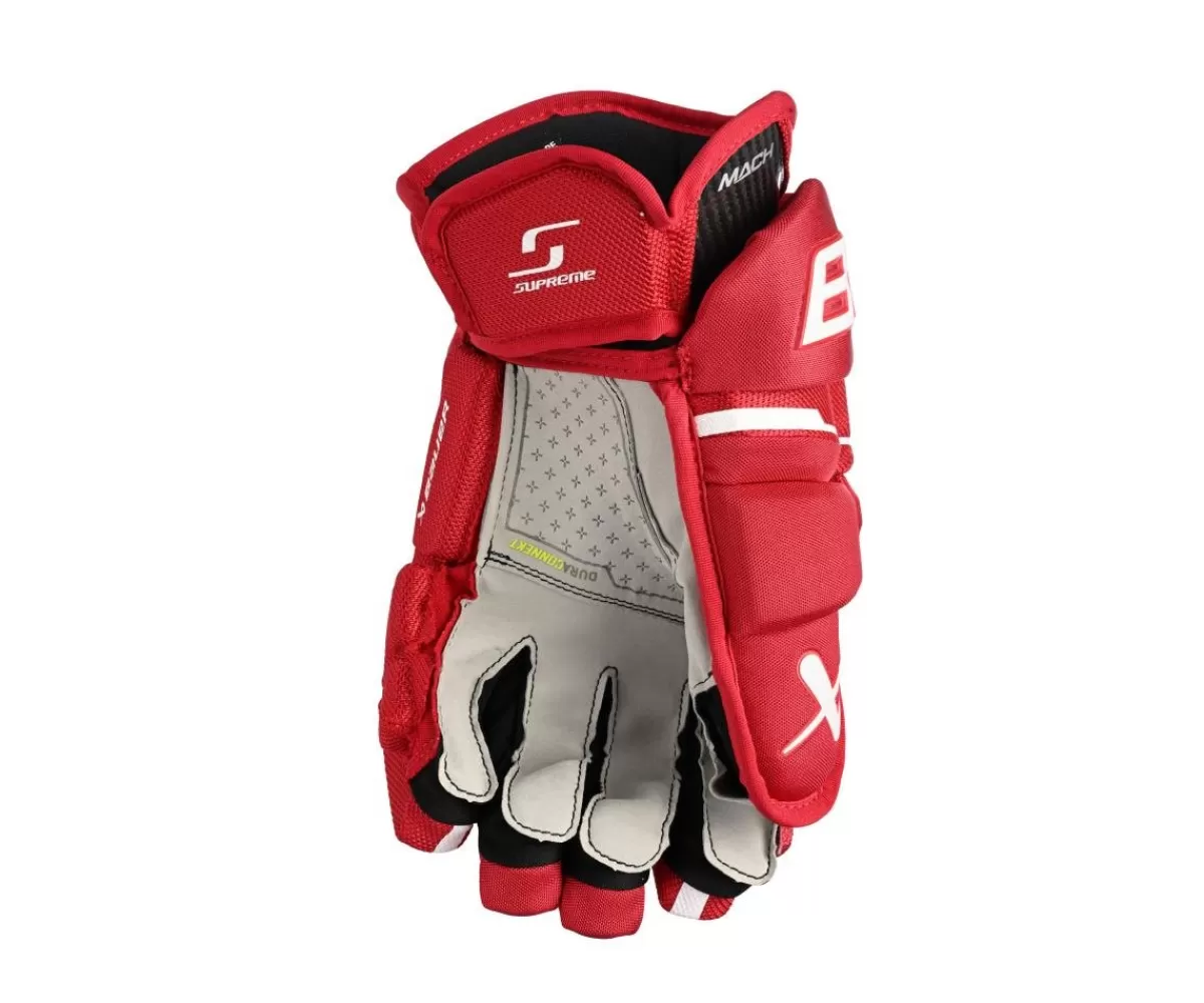 BAUER Hockeyhandskar Intermediate> Hockeyhandskar Supreme Mach Int Red