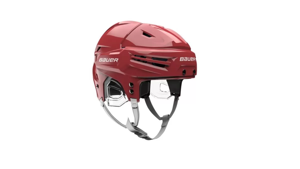 BAUER Hockeyhjälmar Med Galler> Hockeyhjälm Re-Akt 65 Combo Red