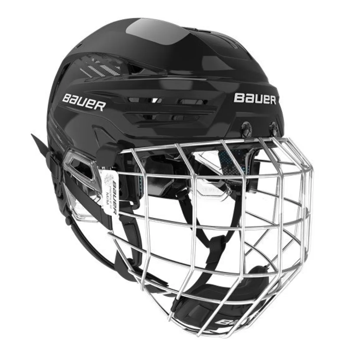 BAUER Hockeyhjälmar Med Galler> Hockeyhjälm Re-Akt 85 Combo Black