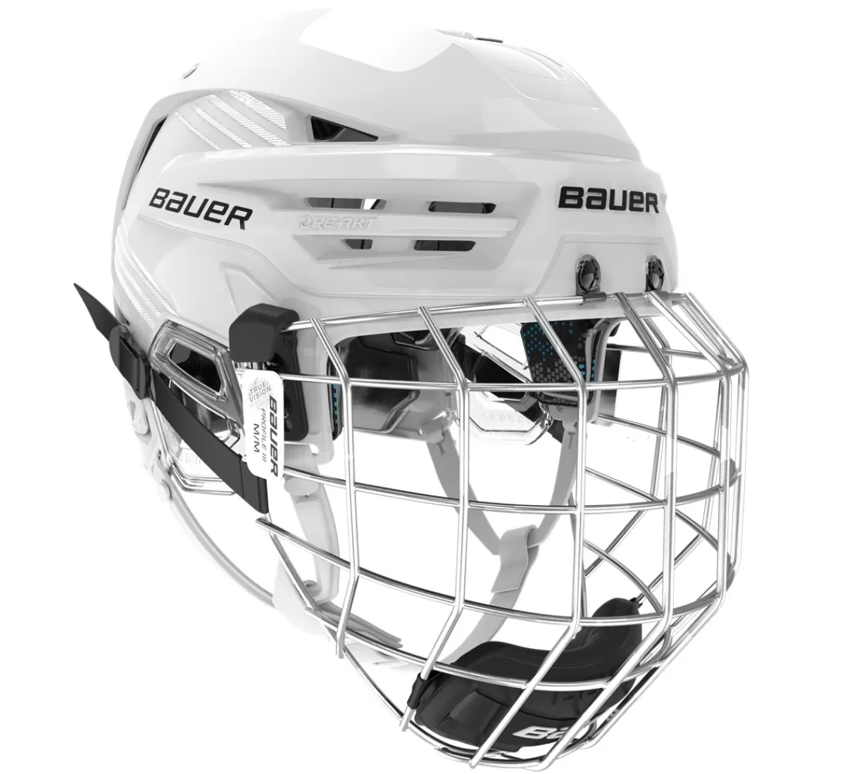 BAUER Hockeyhjälmar Med Galler> Hockeyhjälm Re-Akt 85 Combo White