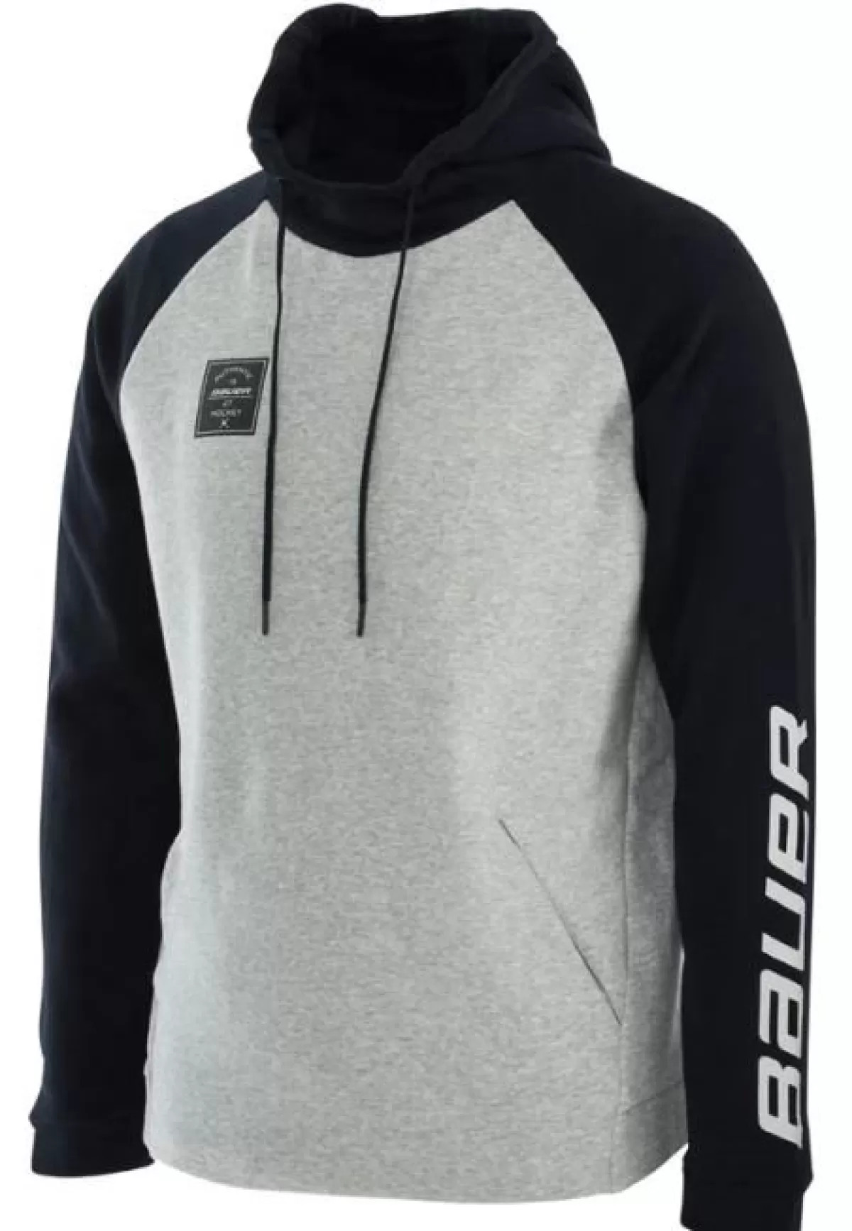 Hoodie Squarehoodie Sr Black/Heather Grey>BAUER Best