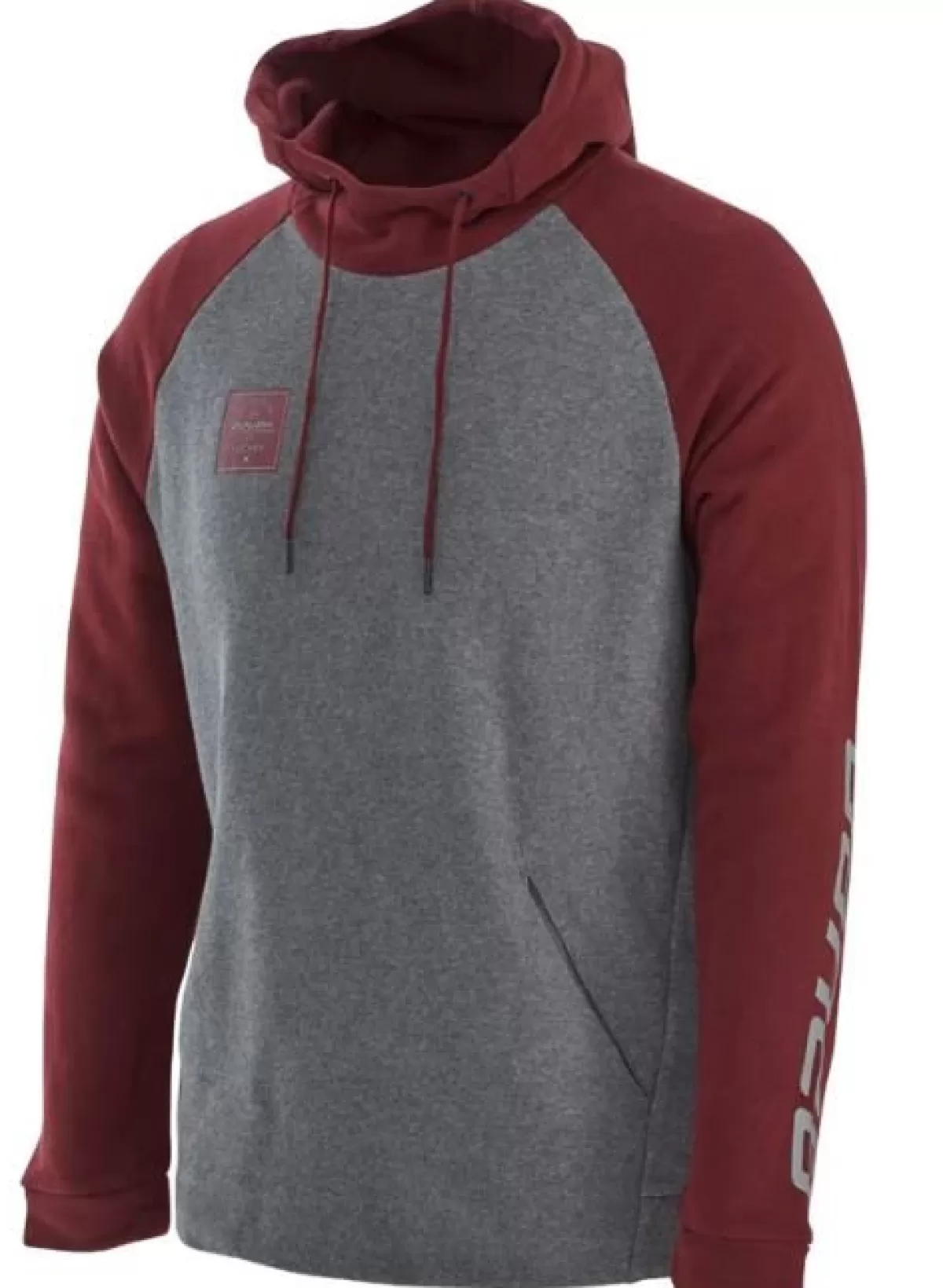 Hoodie Squarehoodie Sr Burgandy/Heather Grey>BAUER Discount