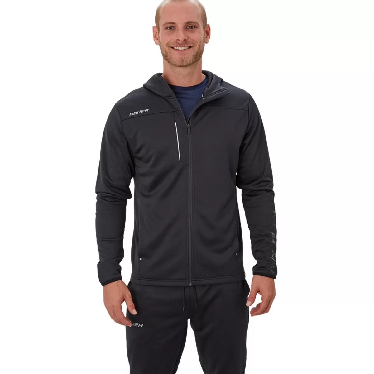 Hoodie Vapor Fleece Zip Sr Black>BAUER Clearance