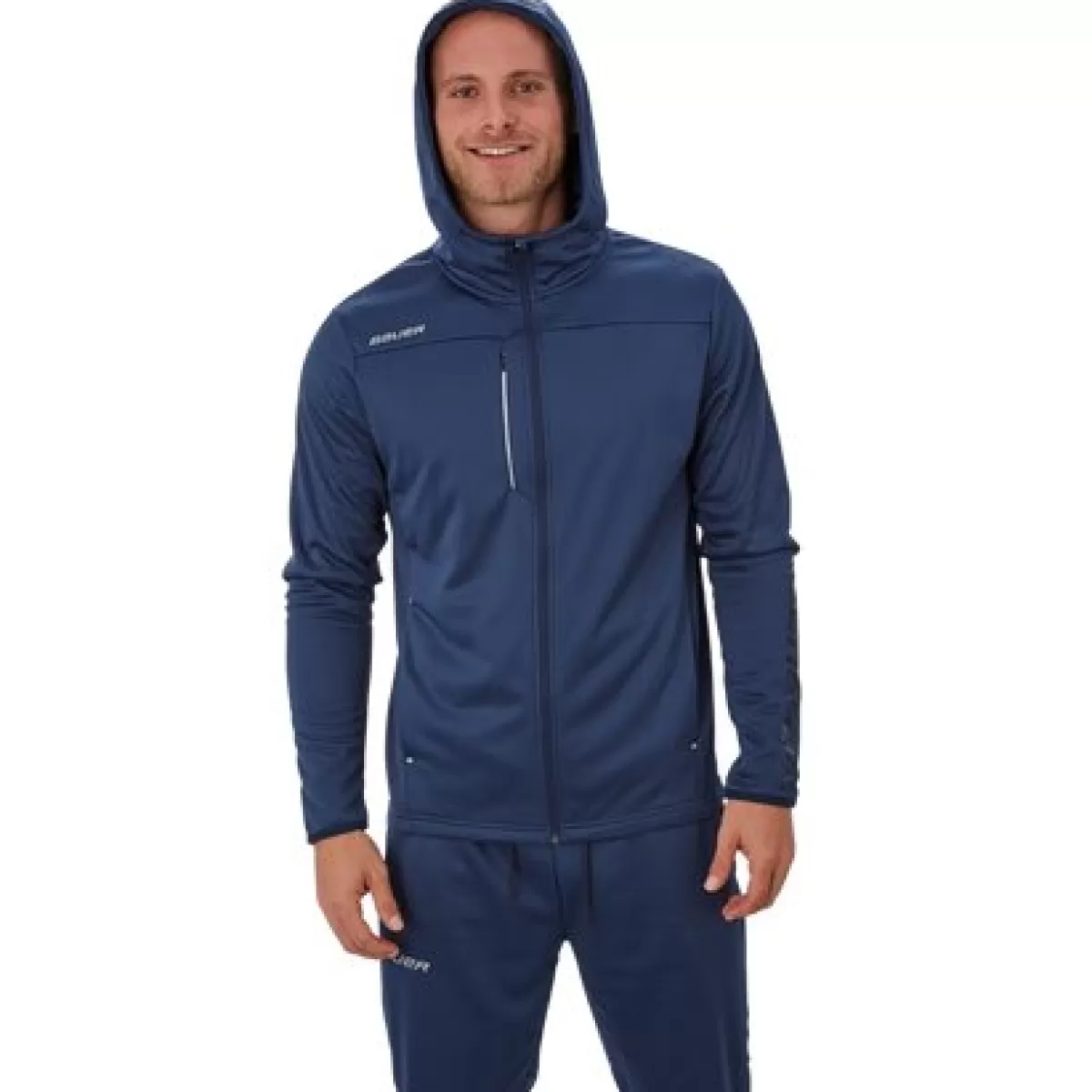 Hoodie Vapor Fleece Zip Sr Navy>BAUER Cheap