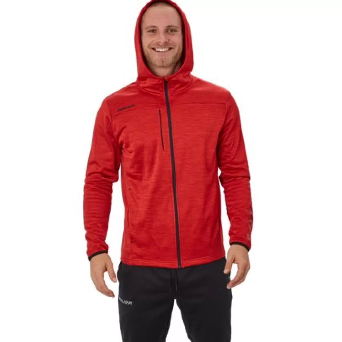 Hoodie Vapor Fleece Zip Sr Red>BAUER Shop