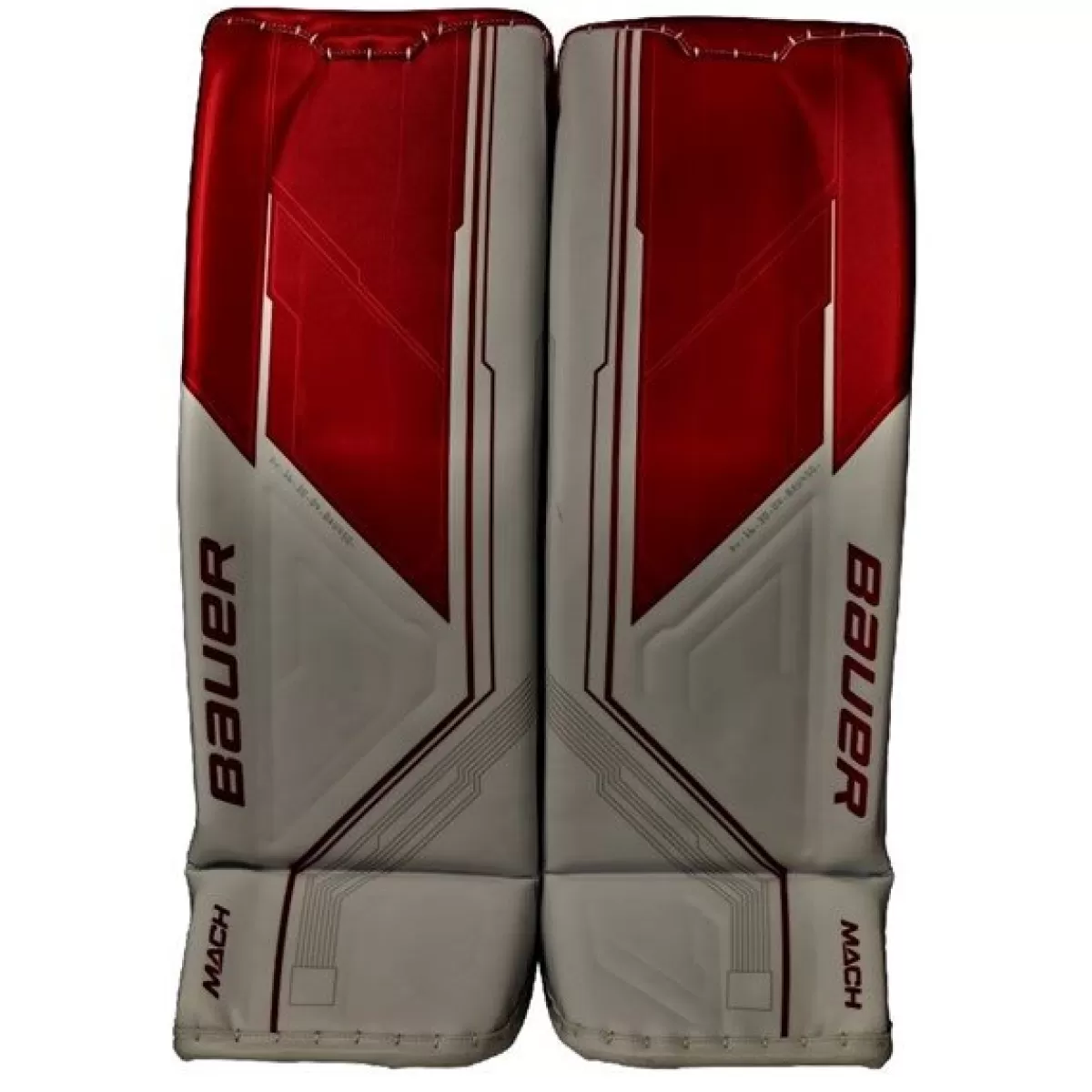 Målvaktsbenskydd Supreme Mach Sr White/Red>BAUER Sale