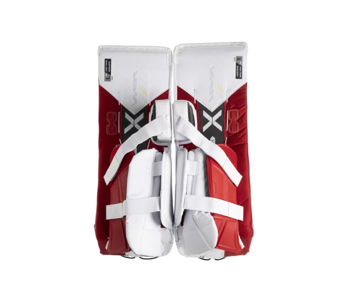 Målvaktsbenskydd Vapor Hyperlite2 Sr White/Red>BAUER Sale