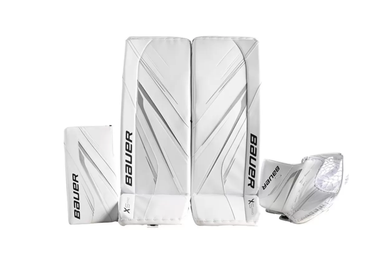 Målvaktsbenskydd X5 Pro Int White>BAUER Outlet