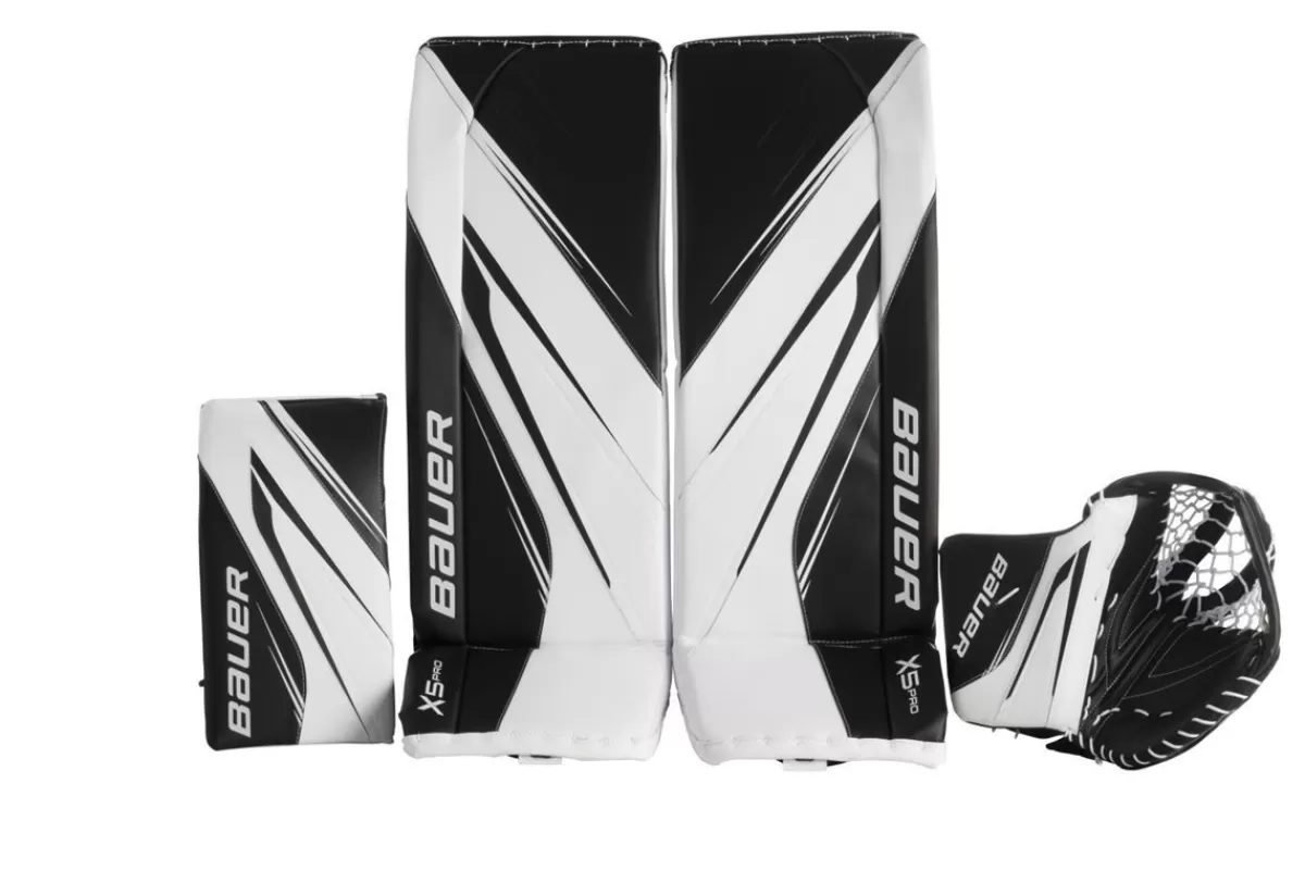 Målvaktsbenskydd X5 Pro Int White/Black>BAUER Shop