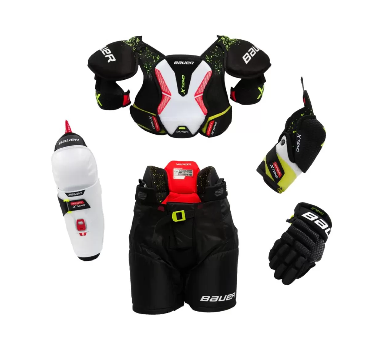 BAUER Färdiga Paket Hockeyspelare> Startkit Vapor Xtend Yth