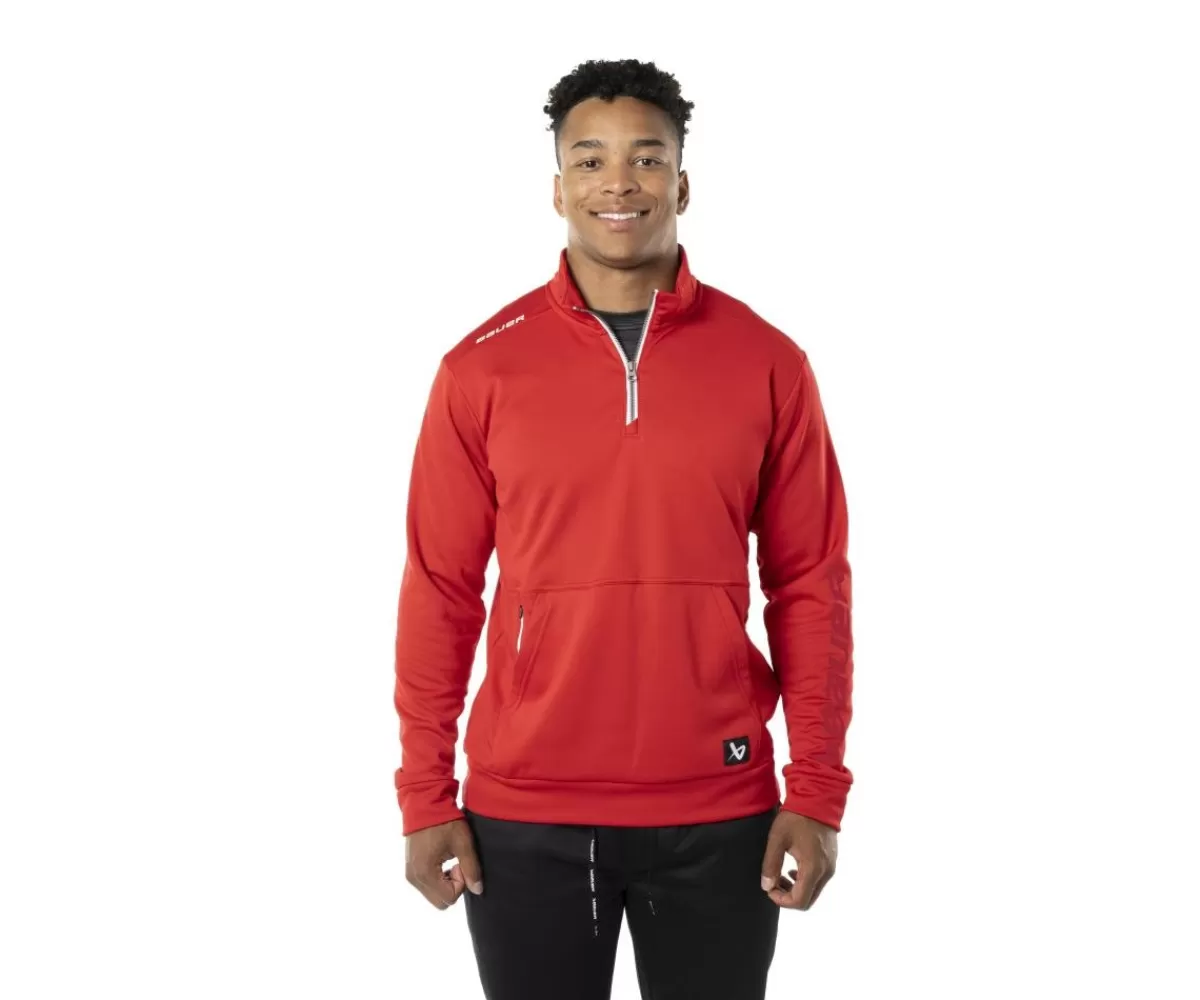 Troja Team Fleece 1/2 Zip Sr Red>BAUER Best Sale