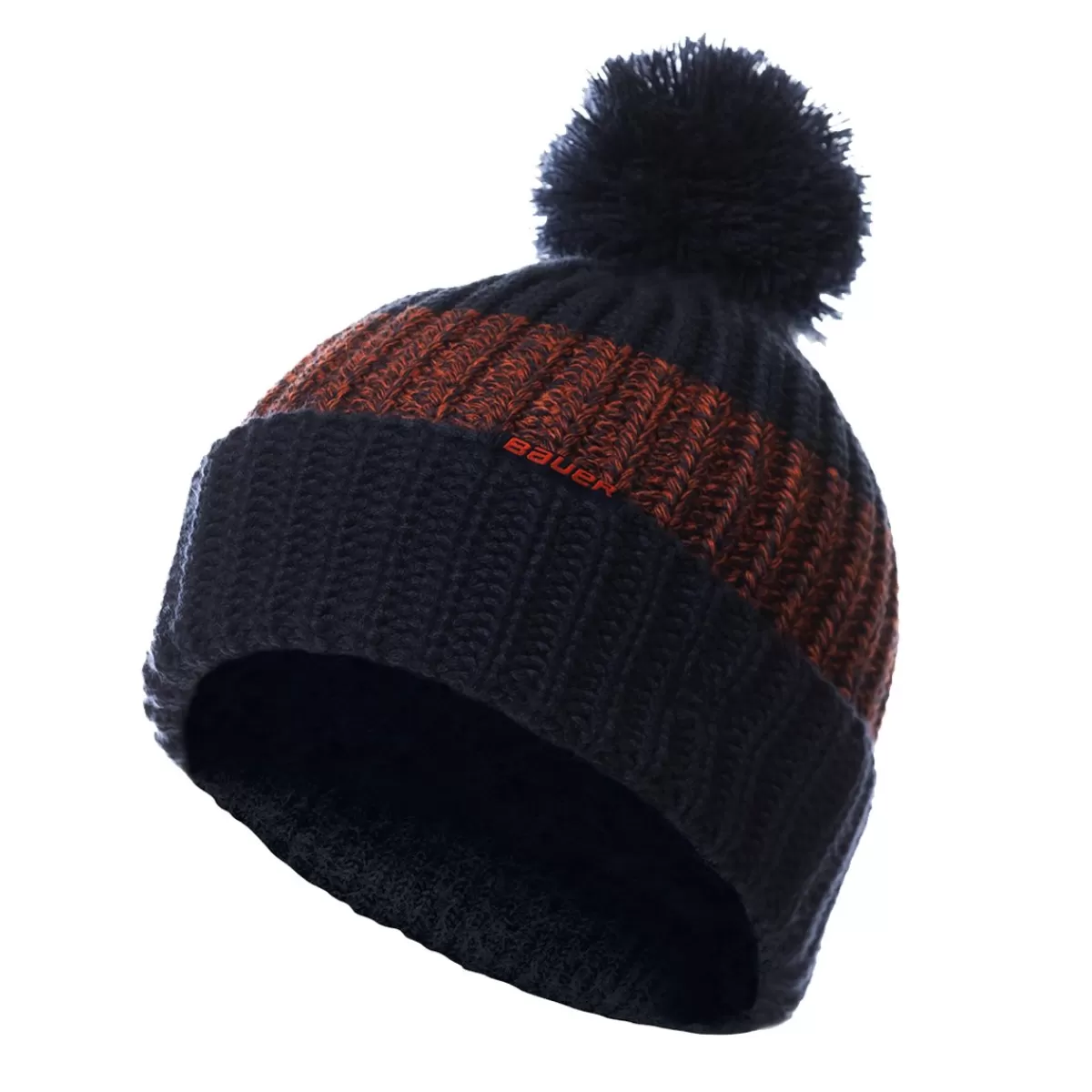 /New Era Mossa Rib Stripe Pom Knit Sr>BAUER Clearance