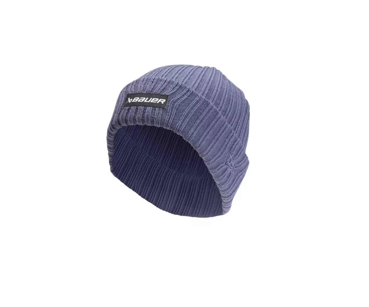 /New Era Mossa Ribbed Toque Med Patch Blue>BAUER Flash Sale