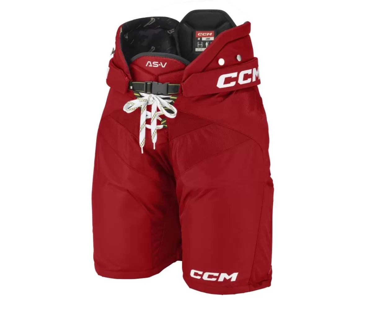 CCM Hockeybyxor> Byxa Tacks As-V Pro Velcro Red