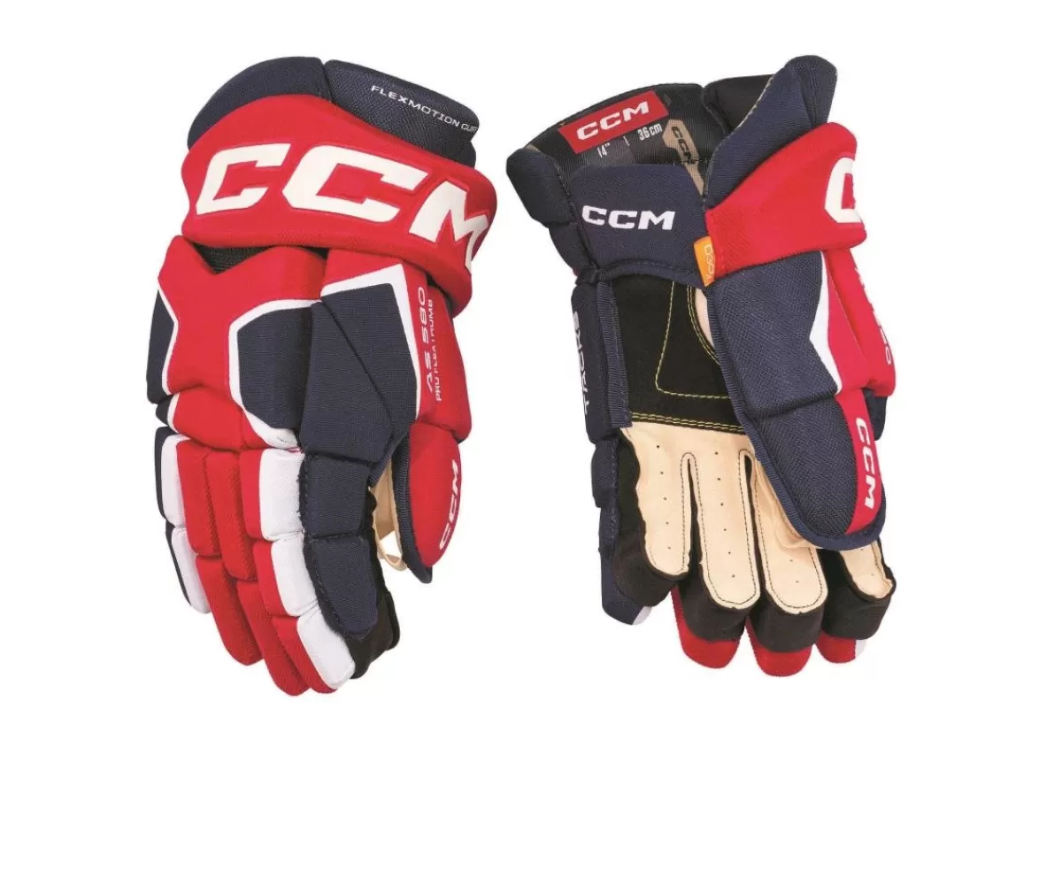 CCM Hockeyhandskar Junior> Handske As 580 Jr Navy/Red/White