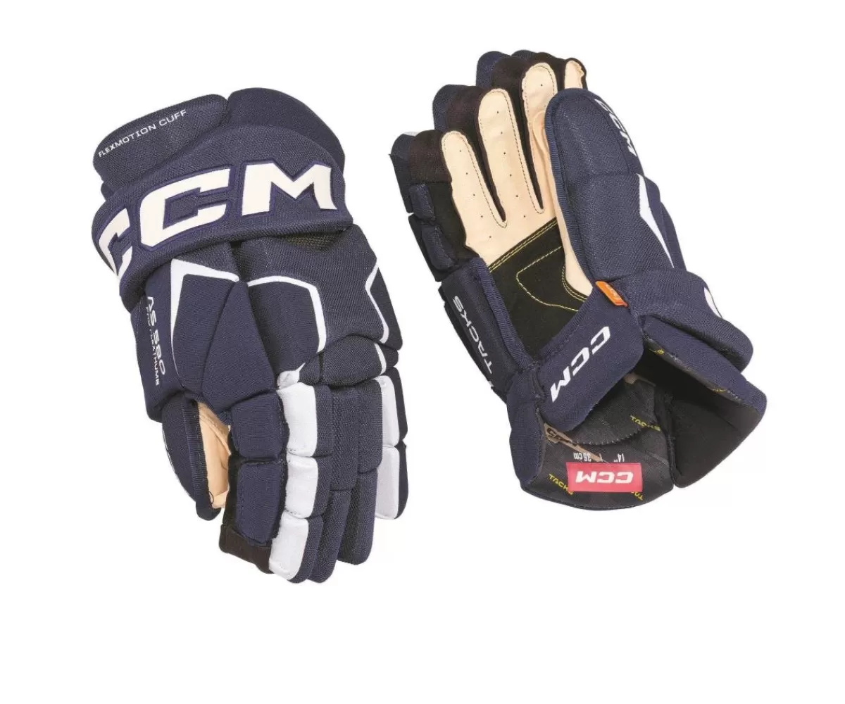 CCM Hockeyhandskar Junior> Handske As 580 Jr Navy/White