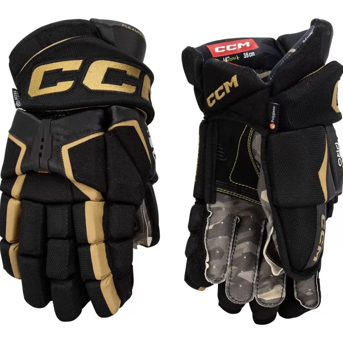 CCM Hockeyhandskar Junior> Handske As-V Jr Black/Gold